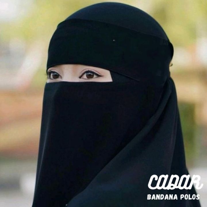 Niqab Bandana Cadar Bandana Cadar 2 ชั้น