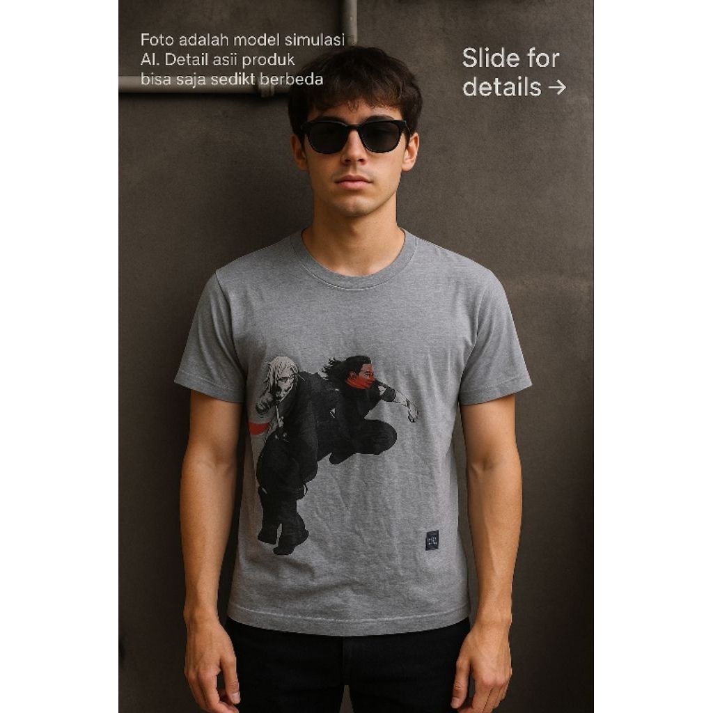 UN**LO x C**C0M O1 เสื้อยืด ไซส์ S fit M (P63 x L46)