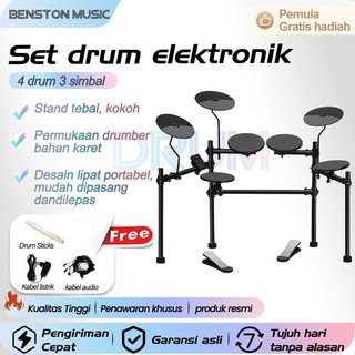 Benston Music- Drum elektrik. Set drum elektronik, drum elektronik rumah untuk anak-anak dan pemula, drum elektronik profesional, instrumen perkusi