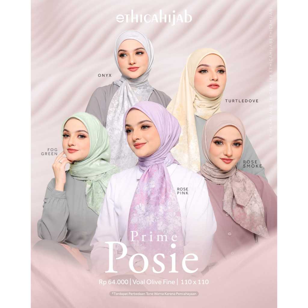 PRIME POSIE โดย ETHICAHIJAB SQUARE MOTIF