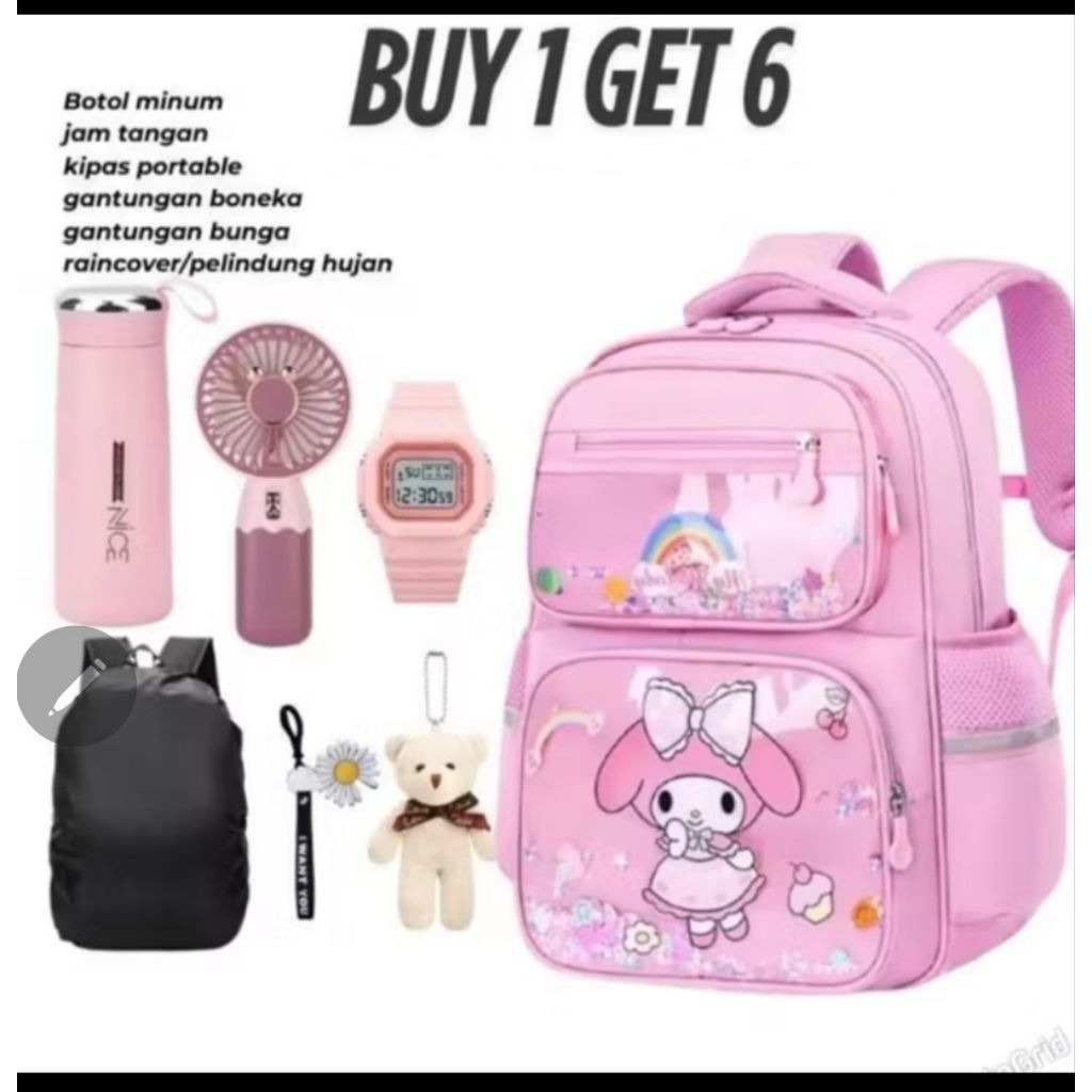 GIRLS BACKPACK VIRAL CHILDRENS BAG KURUMI CINMONROLL MELODY FOR CHILDREN...