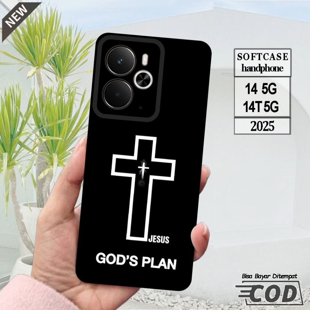 Silicone Realme 14 5G 2025 และ Case Realme 14T 5G 2025 _เคส ยืดหยุ่นสีดําใสยืดหยุ่น