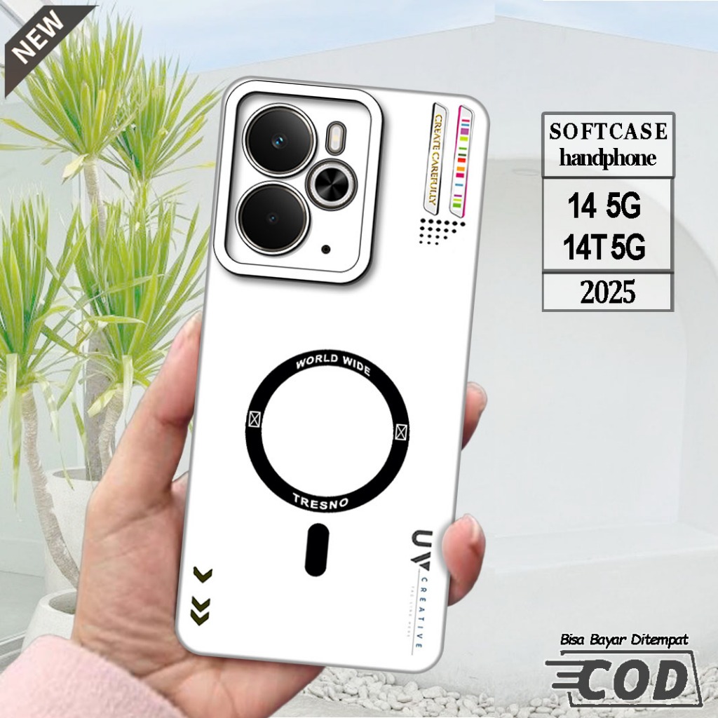 Silicone Realme 14 5G 2025 และ Case Realme 14T 5G 2025 _เคส ยืดหยุ่นสีดําใสยืดหยุ่น