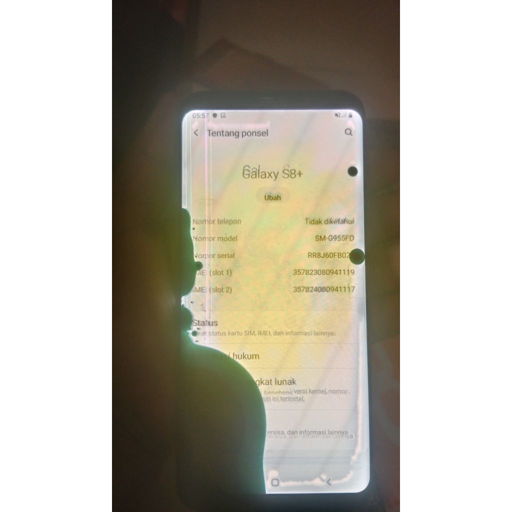 LCD Samsung Galaxy S8+ (SM G955FD) คําอธิบายอ่านใหม่ของแท้