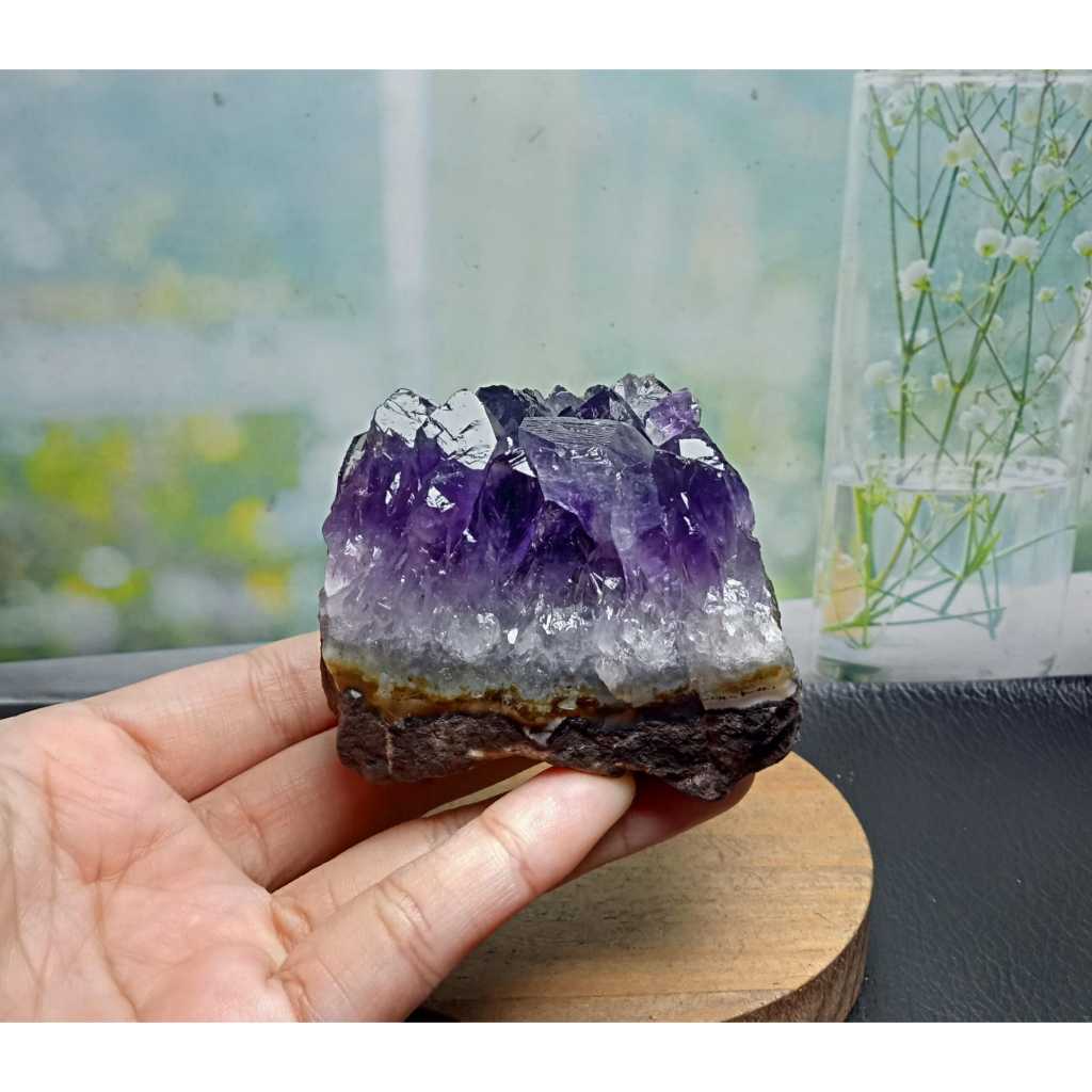 Druzy Geode Natural Brazil Amethyst Quartz Stone (2)