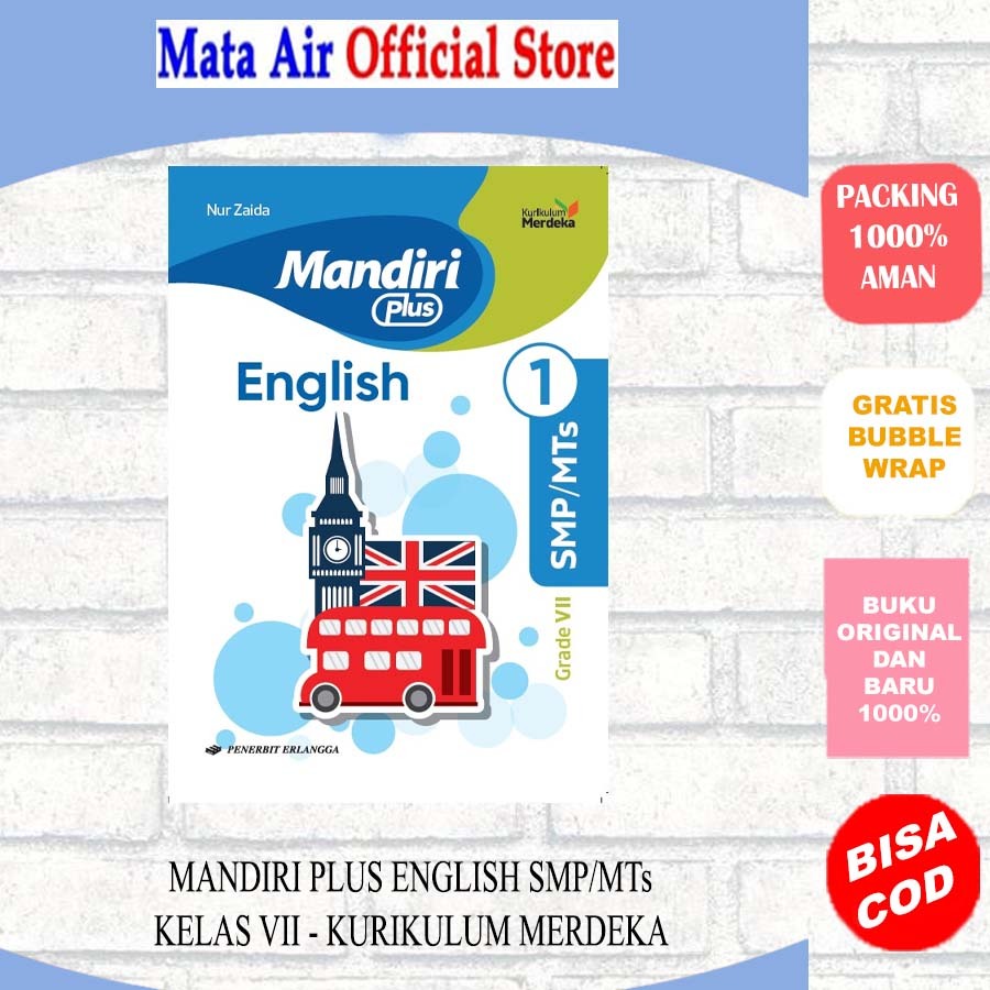 MANDIRI PLUS ENGLISH สําหรับ SMP/MTS GRADE 7 8 9 /KM RALANGGA