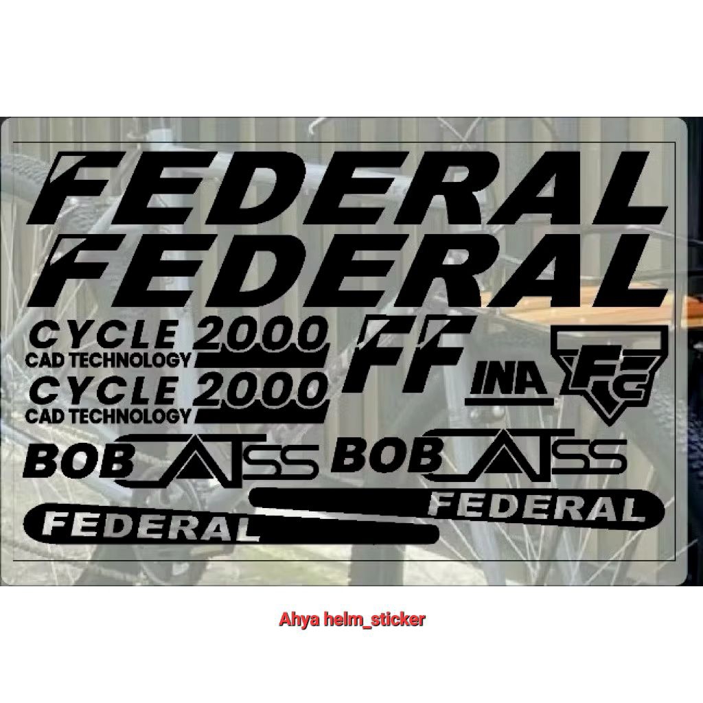 FEDERAL BOB CATS จักรยาน สติ๊กเกอร์ตัด