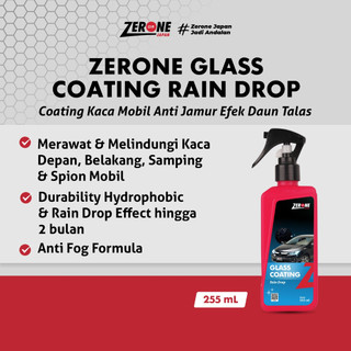 Glass Coating Rain Drop Anti Jamur Kaca Mobil Efek Daun Talas Zerone Japan