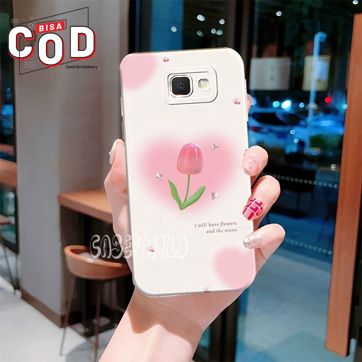 MAWAR [GCR421] Samsung J7 J2 Prime / J7 Core J7 / J8 A6 Plus / J6 Plus / J4 / J4 Plus Rose Flower Mo