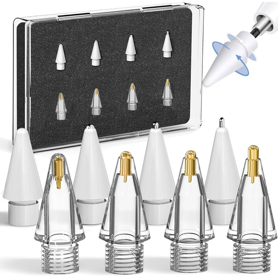 เคล็ดลับทดแทน เข้ากันได้กับ Apple Pencil 2 Gen iPad Pro Pencil - iPencil Nib สําหรับ iPad Pencil 1 s