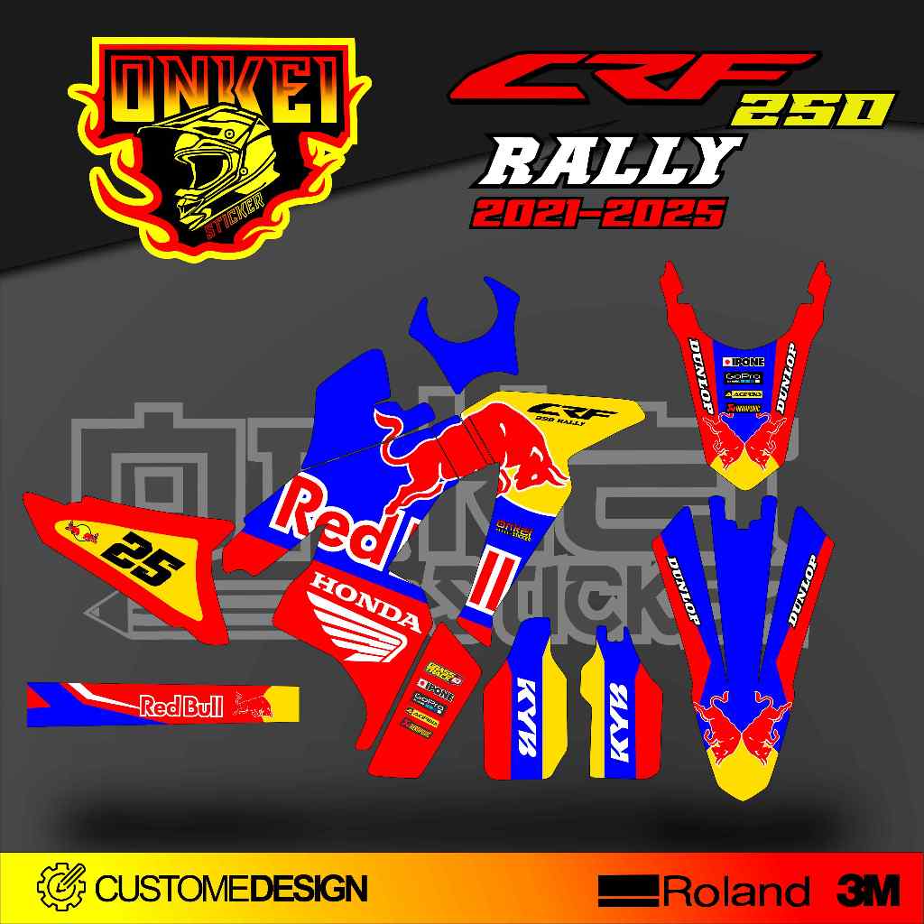 สติ๊กเกอร์ DECAL CRF 250 RALLY 2021-2025 CR4