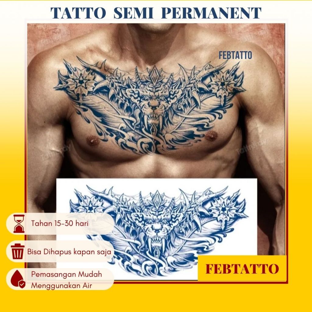 FRUIT INK รอยสักชั่วคราว Full หน้าอกกึ่งถาวร Aesthetic Tattoo Motif ชั่วคราว Tattoo สติกเกอร์ฮาลาลขา