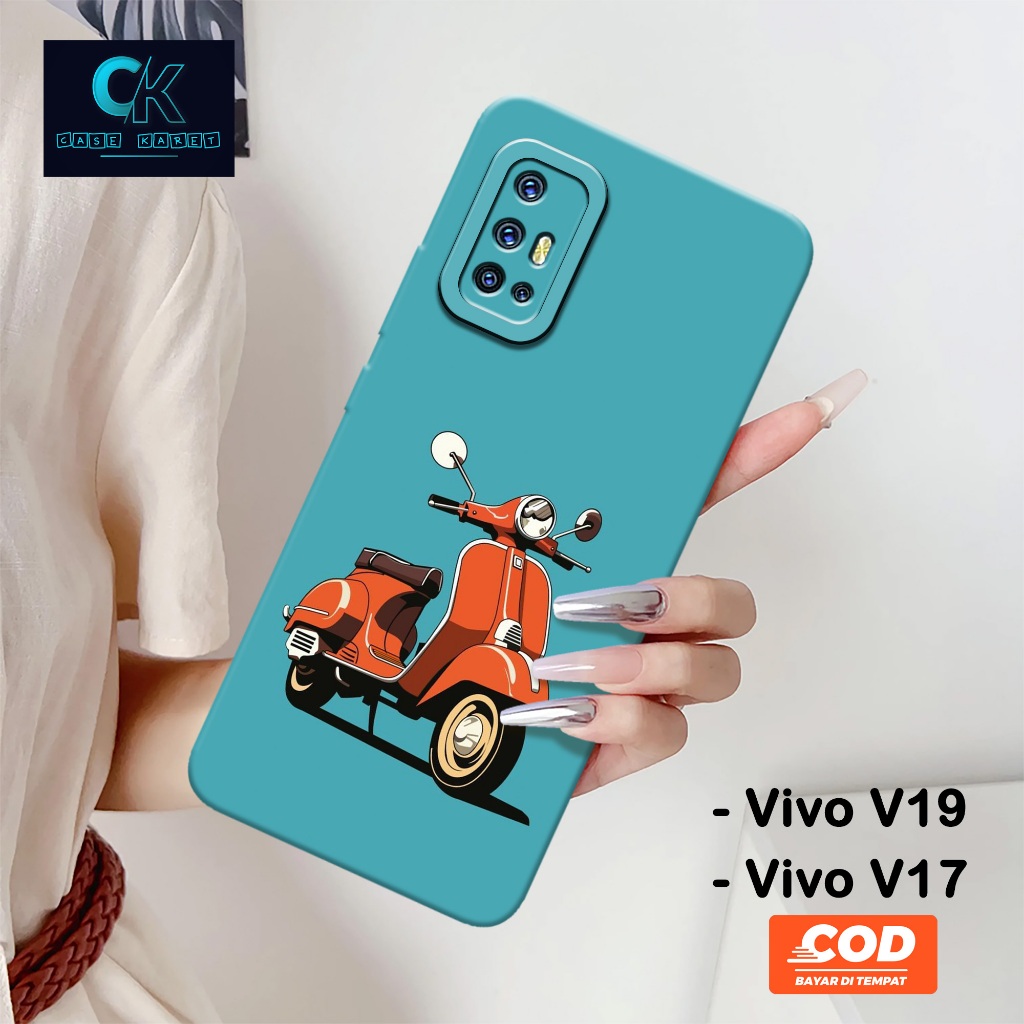 เคส HP ล่าสุด Vivo V19 / V17 - เคสแฟชั่น VESPA - เคสยาง - เคส Vivo V19 / V17 ล่าสุด - เคส Vivo V19 /