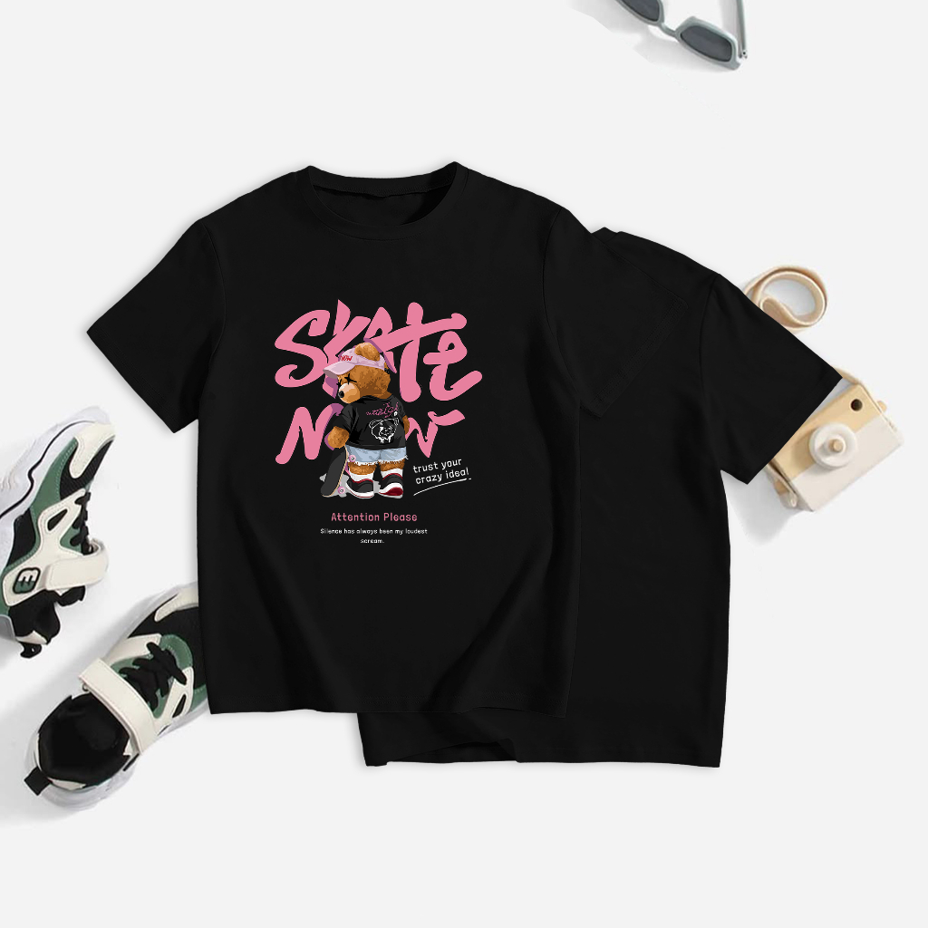 SKATE Kids T-Shirt / Streetwear Distro T-Shirt Custom Unit เพิ่มชื่อ