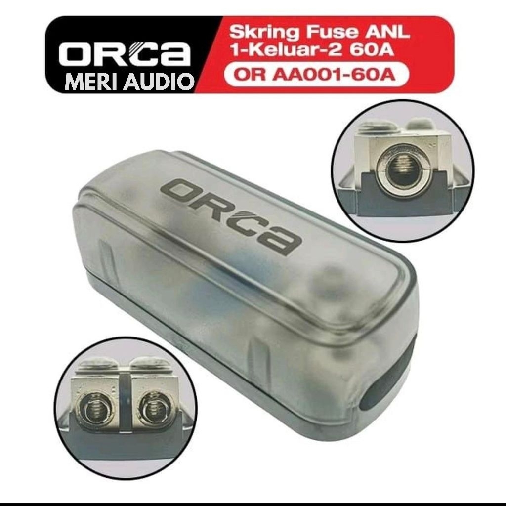 Orca Fuse กระปุกเกียร์ 2 ANL 60A Orca Fuse Block