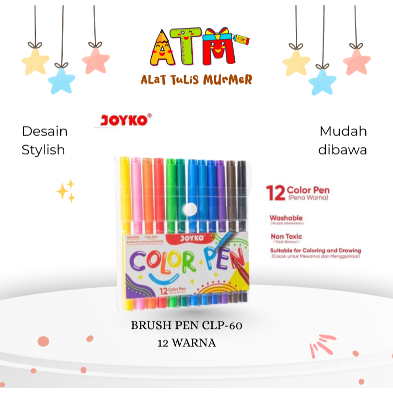 COLOUR PEN/JOYKO COLOR PEN CLP-60 12 สี