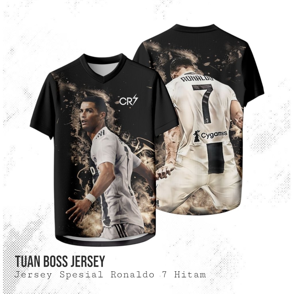 RONALDO 7 BLACK SPECIAL JERSEY