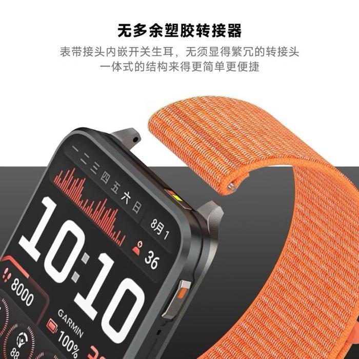 สายนาฬิกาไนลอน 24 มม.Smartwatch AOLON FOOM LITE 2 สายคล้องคอ Smartwatch AOLON FOOM LITE 2 วัสดุไนลอน