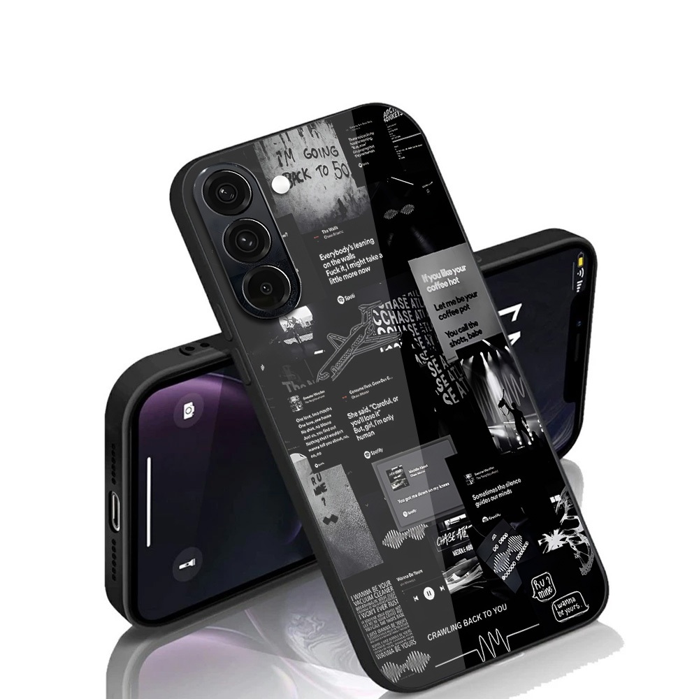 [M07] Samsung A56 Glass Glitter Softcase - เคส Samsung A56 Glossy - เคสกระจก Samsung A56