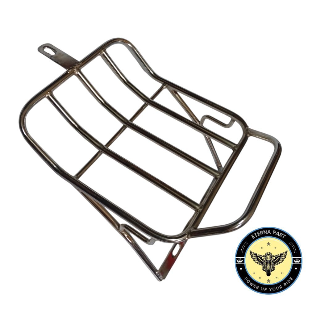 Backrack vespa px ps แร็คท้าย vespa px ps backrack สีโครเมียม