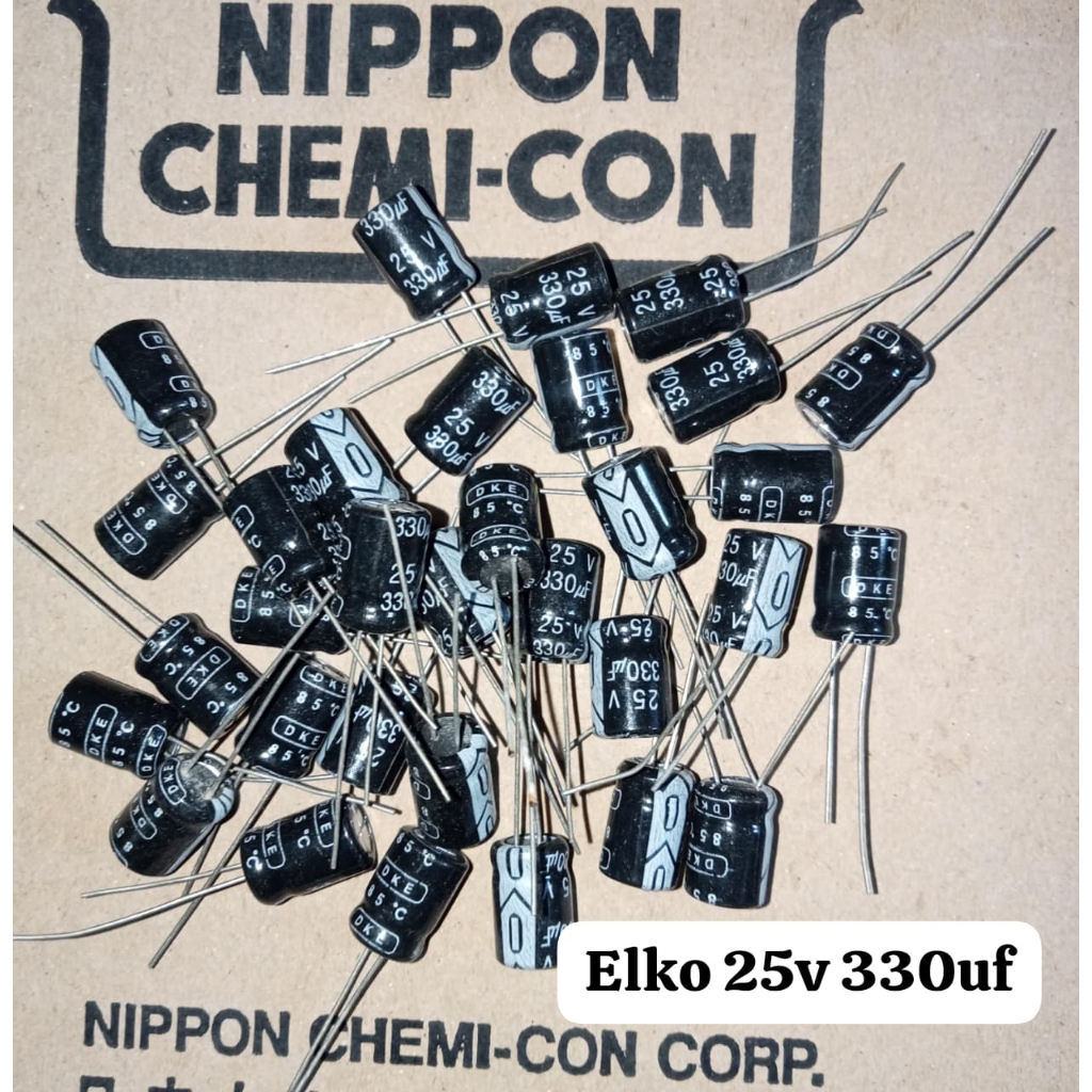 30 ชิ้น Elko 25v 330uf เดิม