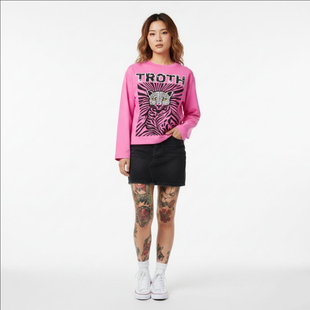 Troth Longsleeves Boxy Lowe Pink