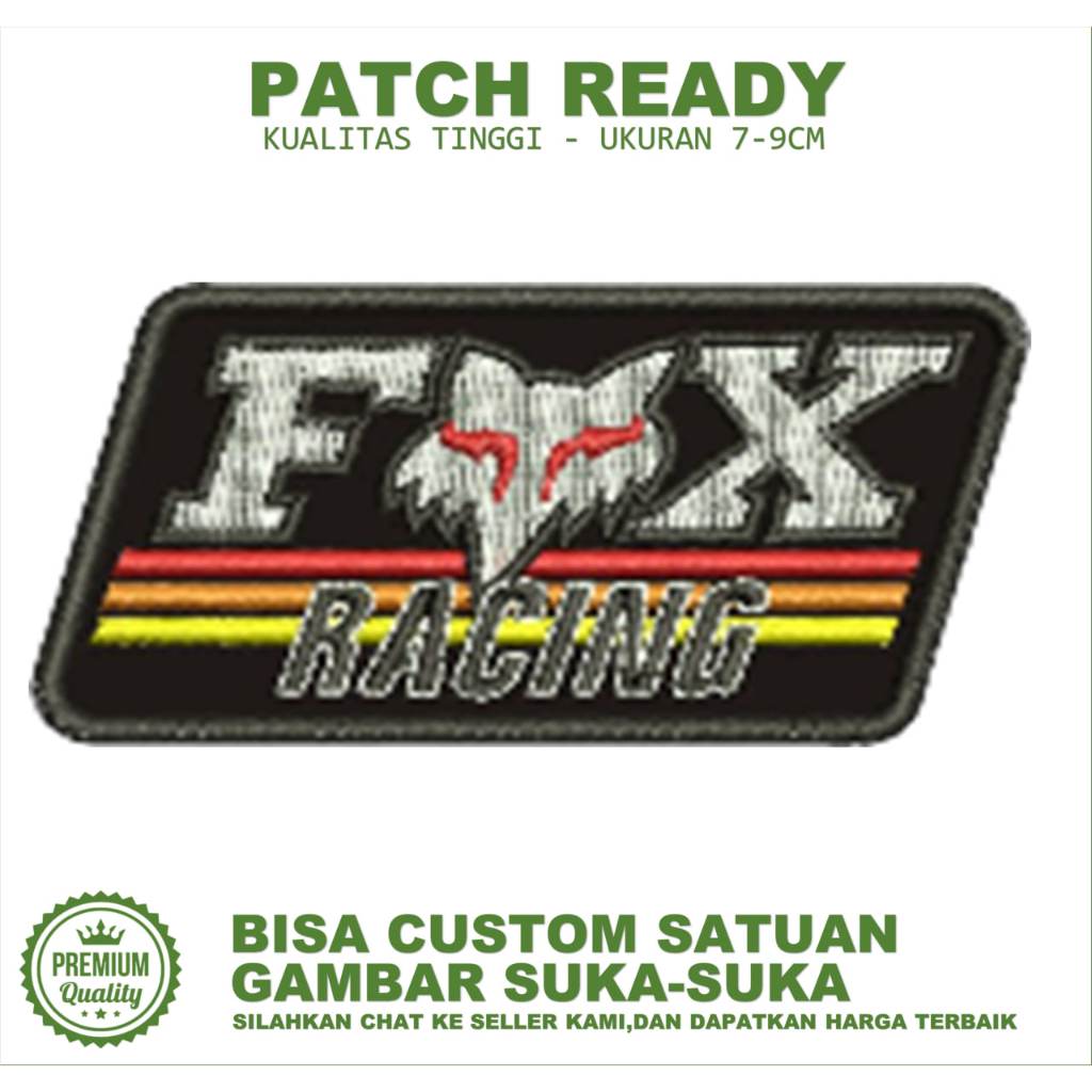 FOX RACING EMBROIDERY PATCH EMBLEM TESTIMONI-BC