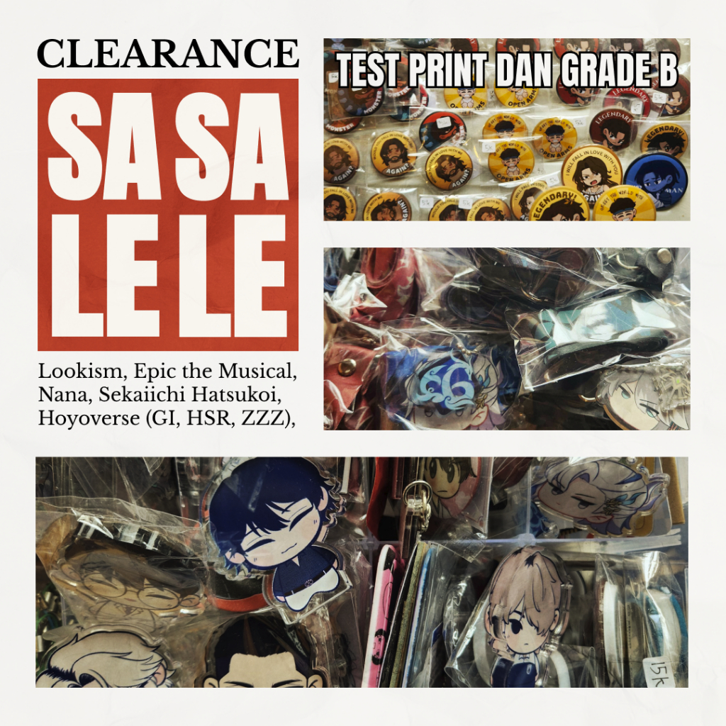(กรุณาอ่านหมายเหตุ/จารึก) Clearance Grade B และ Test Print Lookism Epic the Musical Nana Sekaiichi H