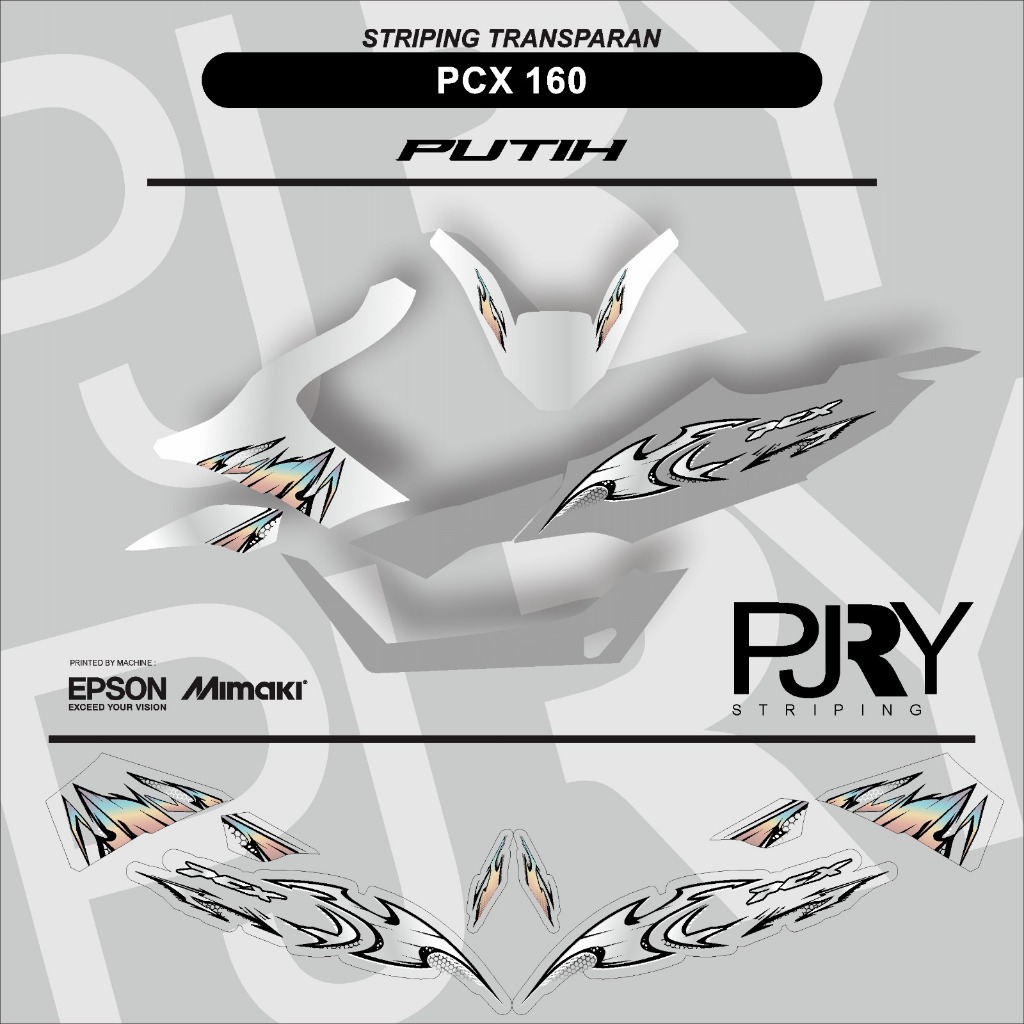 แถบ TRANSPARENT PCX 160 TOTOL NEW EDITION