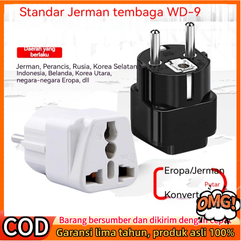CLEARANCE Adapter Travel Converter Over Plug ปลั๊กไฟฟ้า 3 ขาถึง 2 ขา