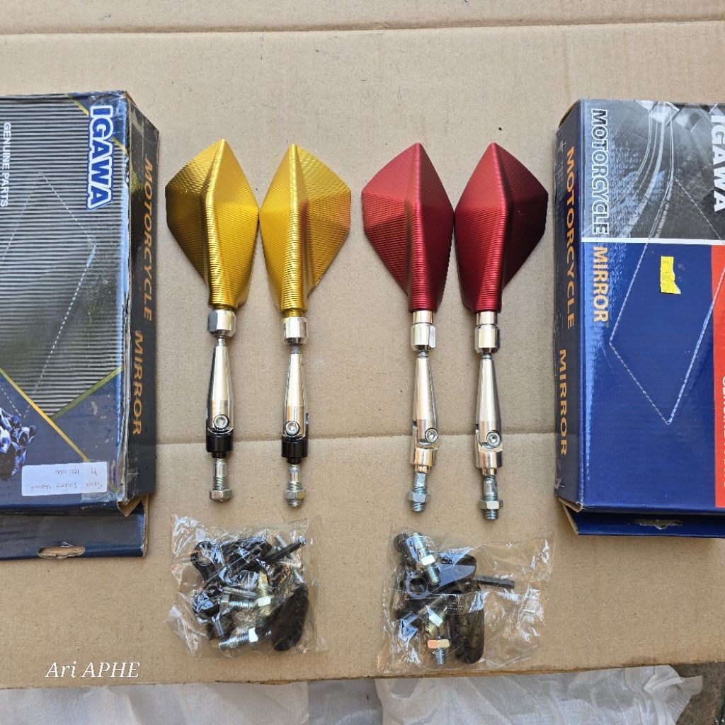 กระจกพับสากล CNC IWAWA สําหรับ honda, yamaha, suzuki, sport, bebek, matic