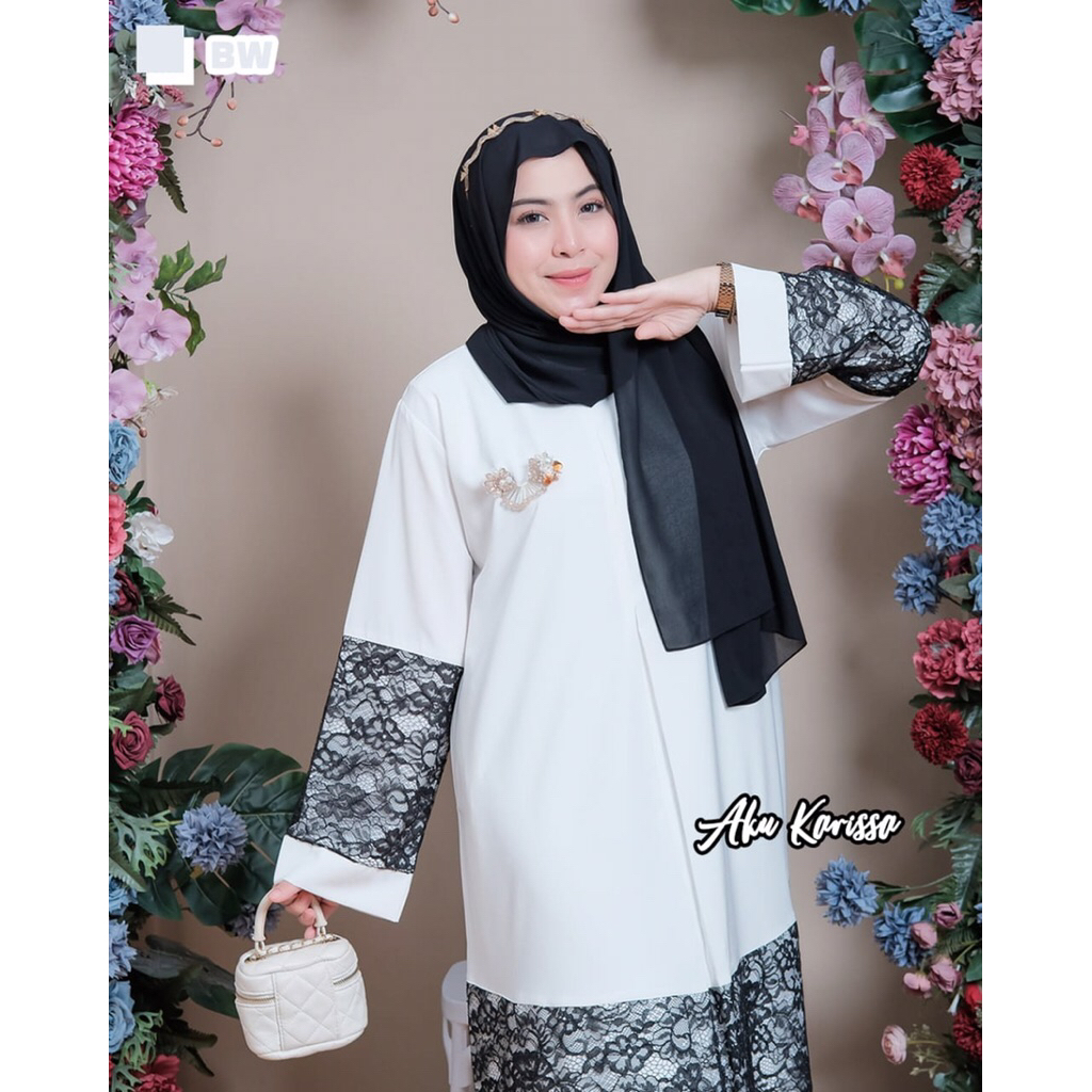 RASYELA MUSLIM ชุดสตรี BY AKU KARISSA, YUNARA MIX BROCADE MATERIAL, BEAUTIFUL, MODERN, LATEST, BUSUI