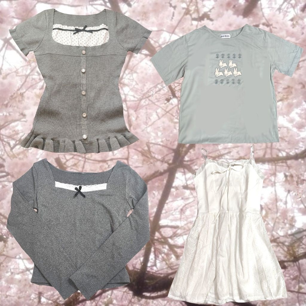 (READ DESC) เสื้อผ้าของ Chellbanana | Mori Kei, Shoujo, Coquette, Acubi, Y2K