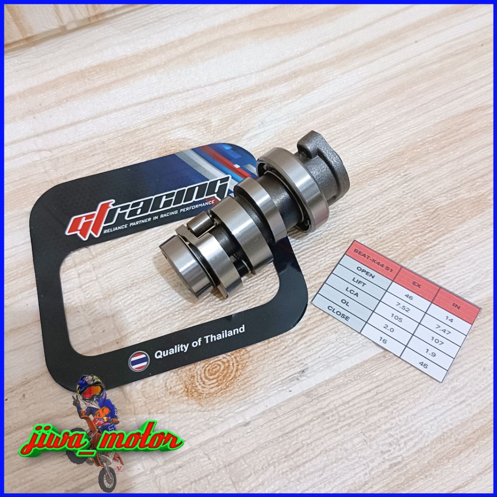 GF racing เพลาลูกเบี้ยว Thailand V2 beat Scoopy esp K44 / K81 สตาร์ทเรียบ