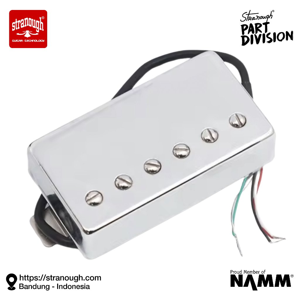 LP Style Humbucker Ferrite Pickup (หลัง) โครเมียม