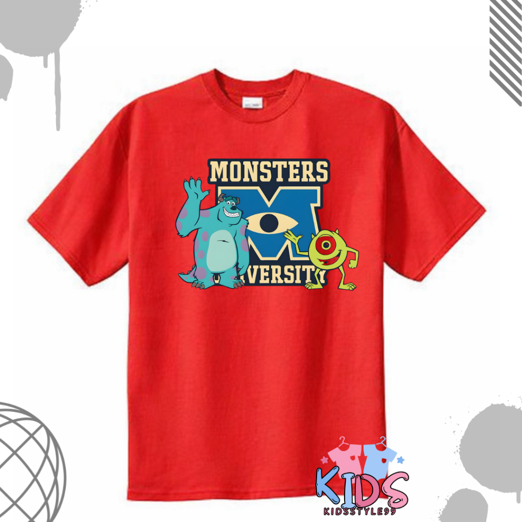 ขายที่กําหนดเองเสื้อผ้าเด็กตัวละคร Dinep Pixar Monster Inc University ชื่อฟรี