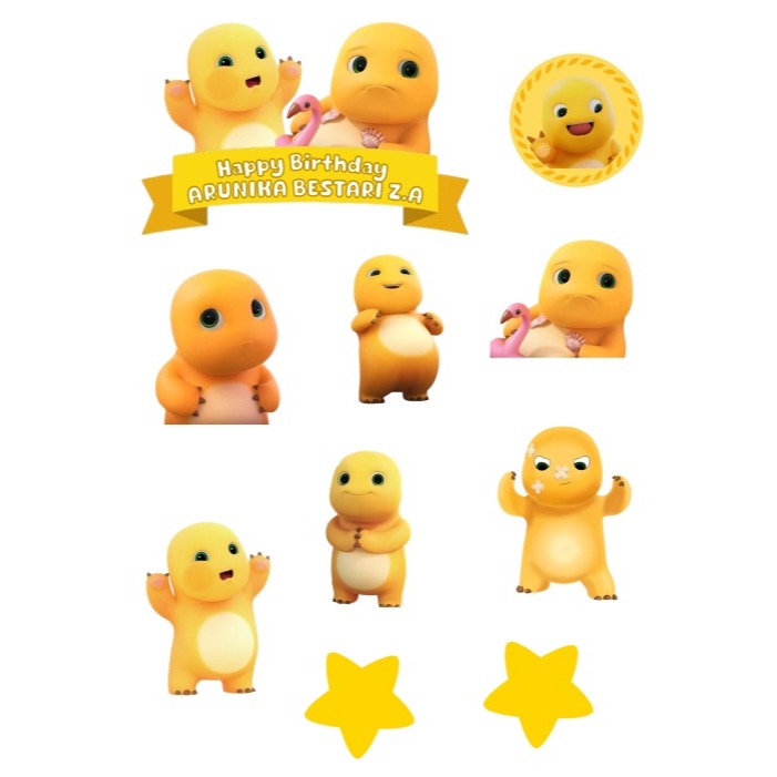 NAILONG TOPPER ฟรีชื่อที่กําหนดเอง | น่ารัก NAILONG THEMED BIRTHDAY CAKE DECORTATIONS