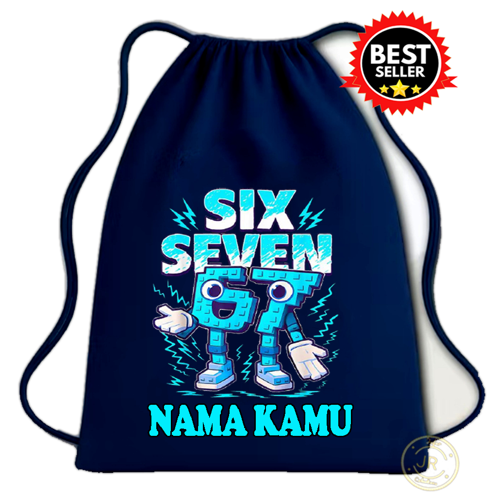 Anomali 67 Six Seven Brainrot กระเป๋าหูรูดเด็ก - กระเป๋าเด็กน่ารักพร้อมชื่อที่กําหนดเอง