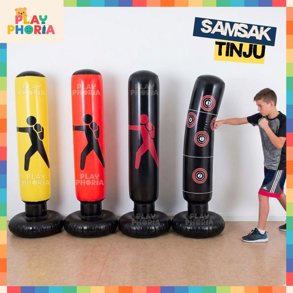 Standing Boxing Ball Punching Bag PVC Inflatable Punching Bag 160 ซม. Inflatable Punching Bag