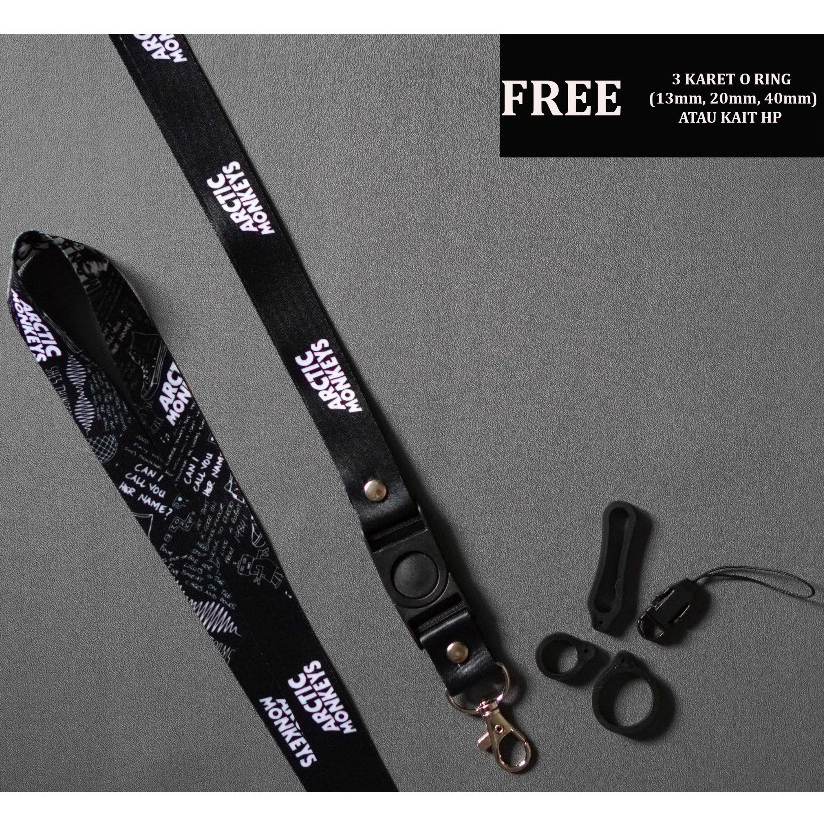 GANTUNGAN Arctic Monkeys Lanyard - เชือกเส้นเล็กโทรศัพท์มือถือ Nametag ID Card Arctic Monkeys