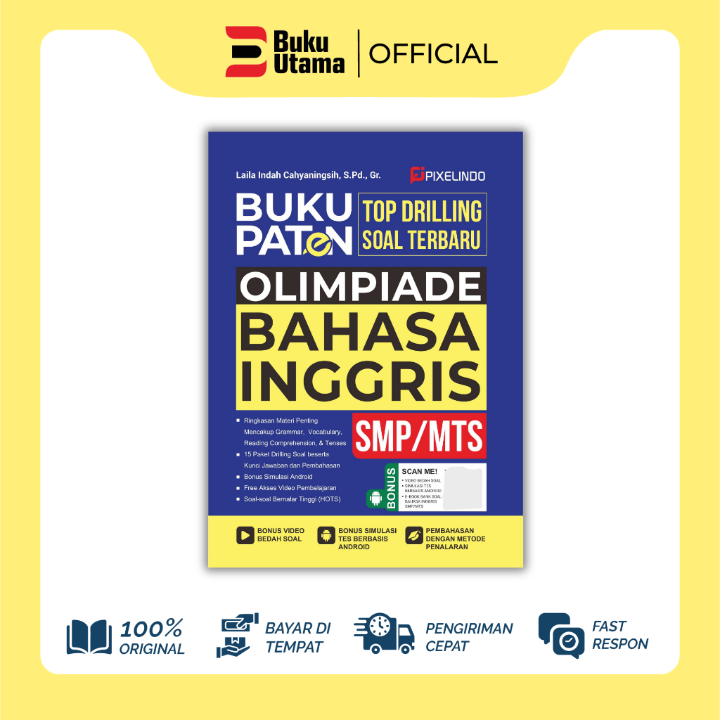 MAIN BOOK หนังสือเจาะสิทธิบัตรสําหรับมัธยมศึกษาตอนต้น/คําถาม Olympic Junior High School ภาษาอังกฤษ O