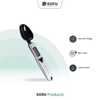SORU - Timbangan Sendok Digital Kapasitas 300 Gr - Digital Spoon Scale Stainless BPA Free