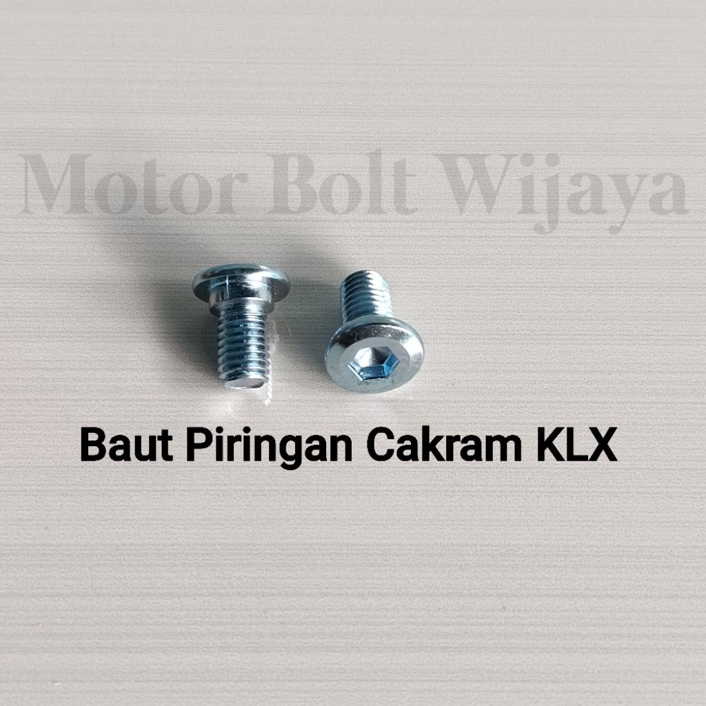 แพ็คเกจสลักเกลียวแผ่นดิสก์ 2 ชิ้นสําหรับ KLX 150 D-TRACKER M8x15