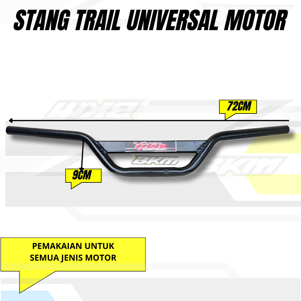 Universal Trail Handlebar หนา 2 มม.P KLX CRF Vixion Tiger Win - พวงมาลัยรถจักรยานยนต์ความยาว 72 ซม.ค