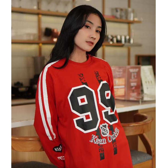 KEAN BARELL TOP OVERSIZE 99/87 Womens Street Style Casual TOP โดย Kean Outfit