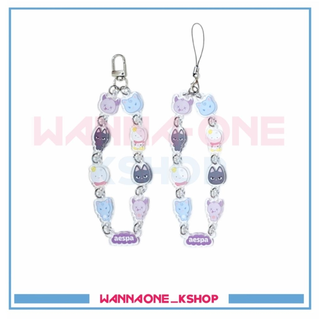 GANTUNGAN พวงกุญแจ พวงกุญแจสายโทรศัพท์ aespa