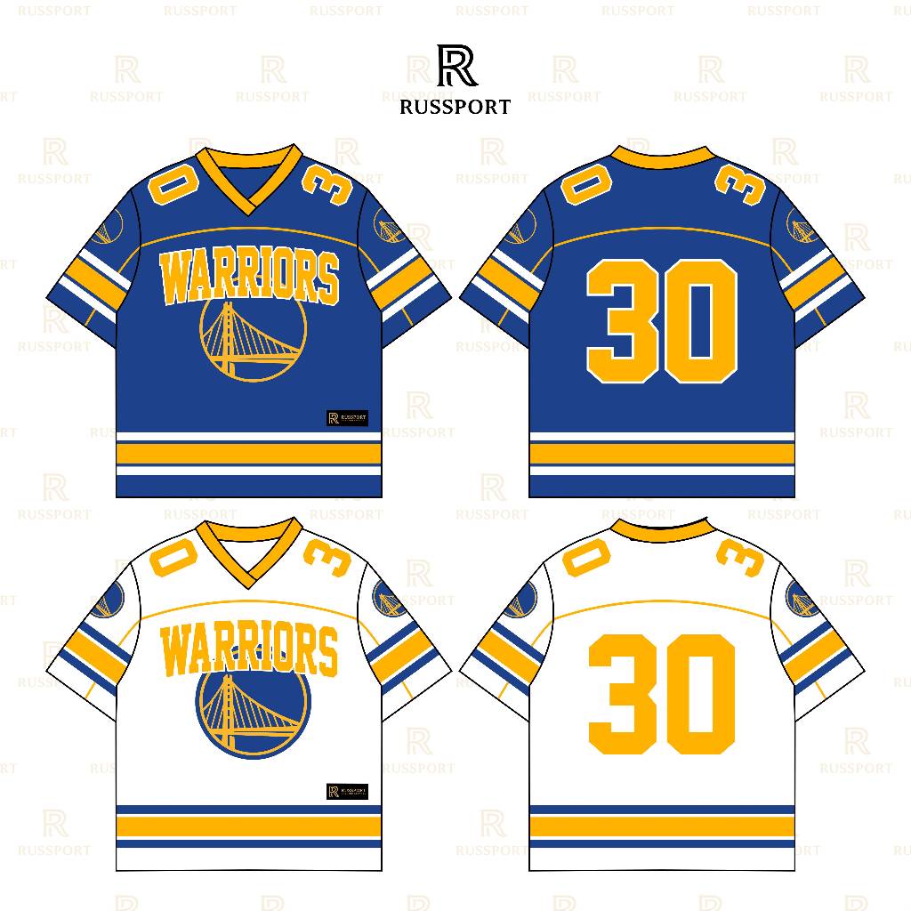 RUSSSKIDS - KIDS JERSEY TOP 3 - 10 YEARS DRYFIT MATERIAL "NBA SERIES" / KIDS JERSEY / WARRIORS / OKC