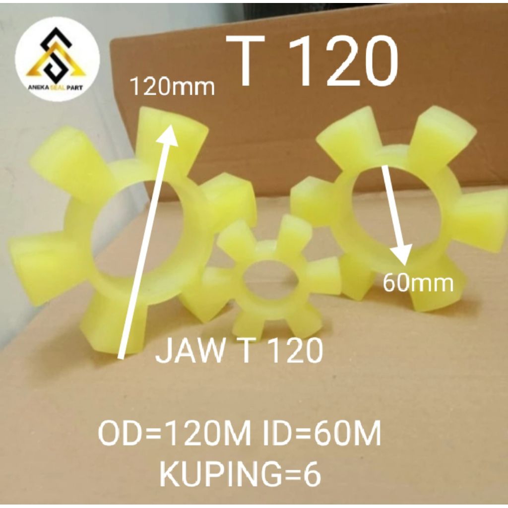ข้อต่อยาง Jaw T120 ข้อต่อยาง T120