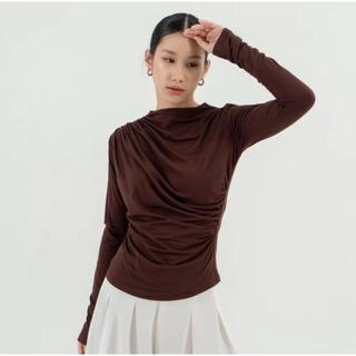 Baju Atasan Wanita Terbaru Kekinian Blouse Lengan Panjang Jumbo Korea Style Violet Longsleeve
