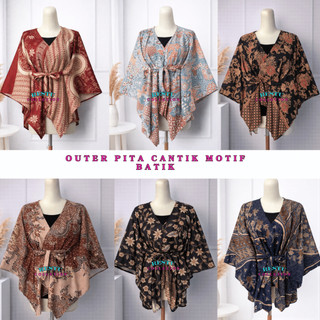 Outer batik atasan batik modern motif batik terbaru atasan kebaya simple dan elegan